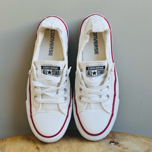 Converse Chuck Taylor All-Star shoreline slip on sneaker white women 6 canvas - Picture 7 of 10